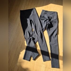2 Pair Girlfriend Collective Black Leggings Size XS